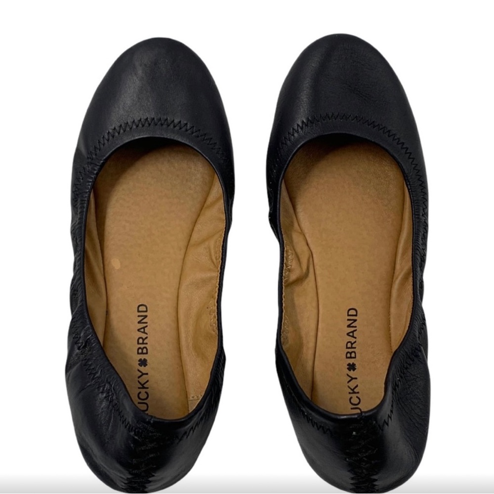 Lucky Brand Black ballet flats Size 8 Excellent Condition
